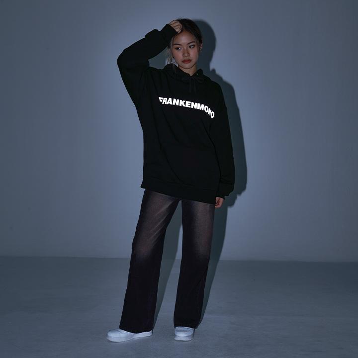 Frankenmono (Fleece-Lined) Reflective Logo Hoodie Black/M