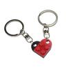 1 Pair Detachable Heart Pendant Keychain Matching Brick Key Ring Couple Lover Key Chain Valentine Day Gift