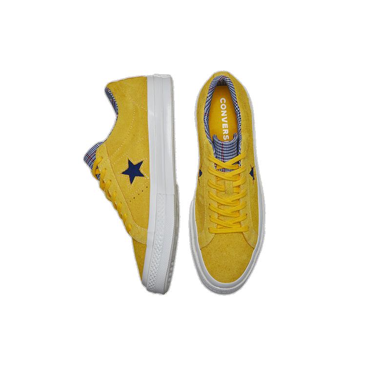 Converse One Star Suede Seasonal Colors Ox 'Amarillo/Rush Blue' 166848C