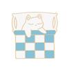 Creative Cartoon Cat Brooch: Hide-and-Seek Sleeping Cat Fashion Accessory for Clothing and Bags