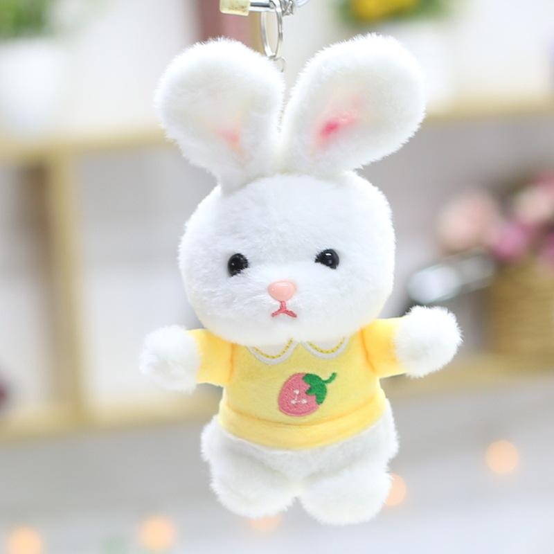 4-inch Plush Toy Doll Creative Pendant Claw Machine Keychain Doll Cute Little Rabbit Rag Doll