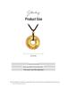 Chinese-Style Gold-Plated Peace Buckle Pendant Necklace with Rhinestones & Black Cord