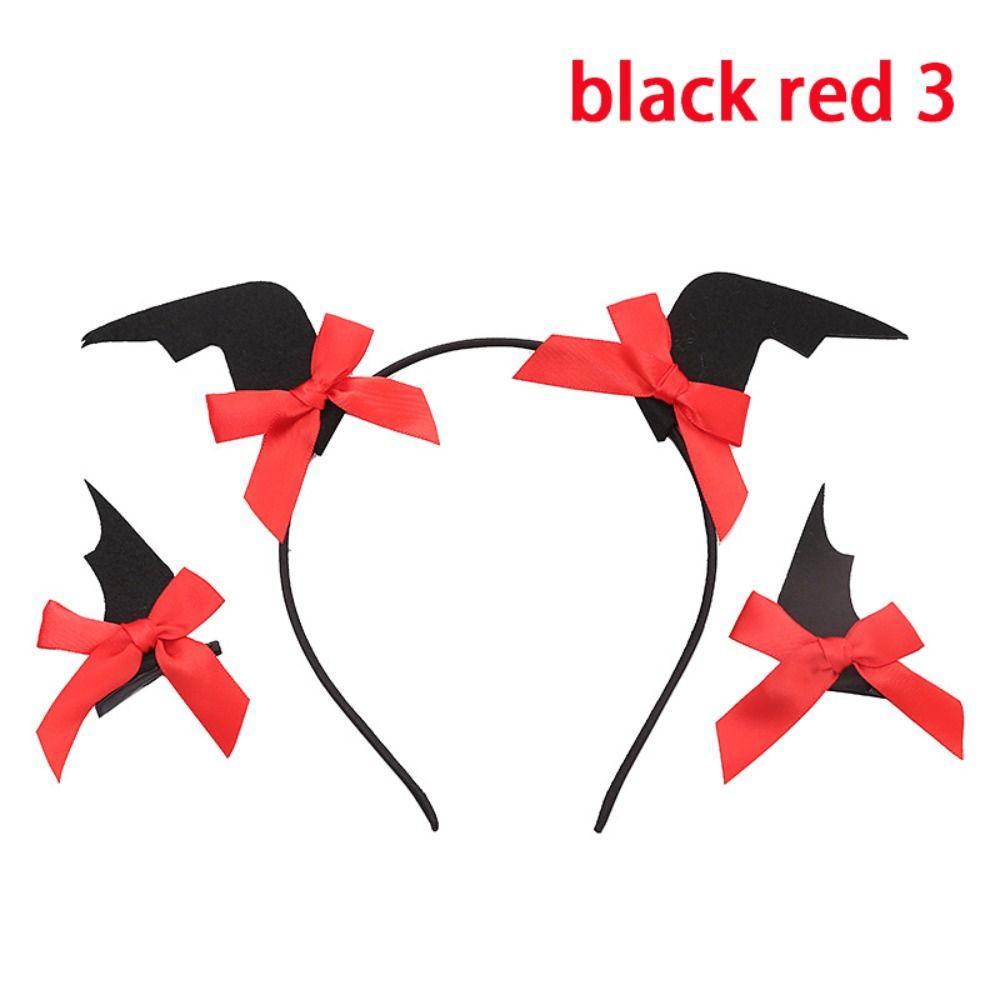 Gothic Hair Clip Hoop Set Costume Hair Hoops Cute Devil Ears Hairband  Haunted House Party