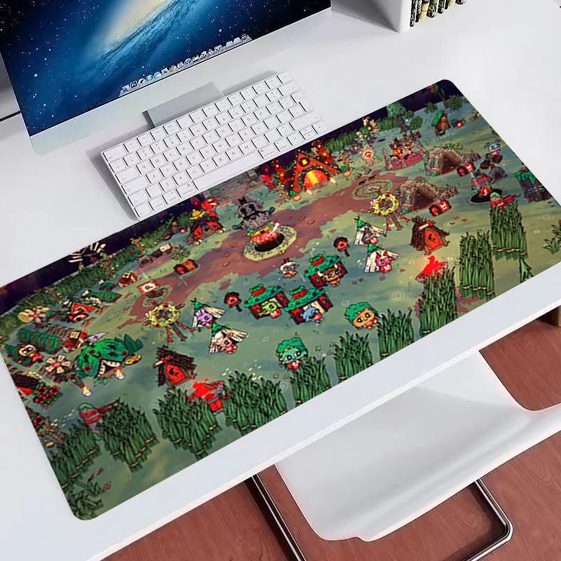 Heißes Mauspadd C-cult of the L-lamb Professionelle Gamer Tastaturmatte Rutschfest Verriegelte Kante Strapazierfähiger Stoff Laptop Gaming Mauspadd