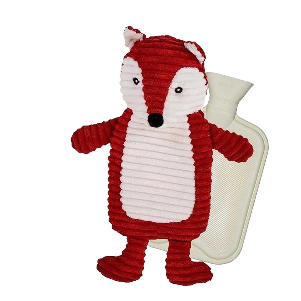 K Collection Fox 3D 750ml Hot Water Bottle And Cover