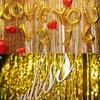 2/1Pack Party Background Wedding Decoration Foil Fringe Curtain Sequin Bachelorette Photo Backdrop Wall Curtain Birthday Gifts
