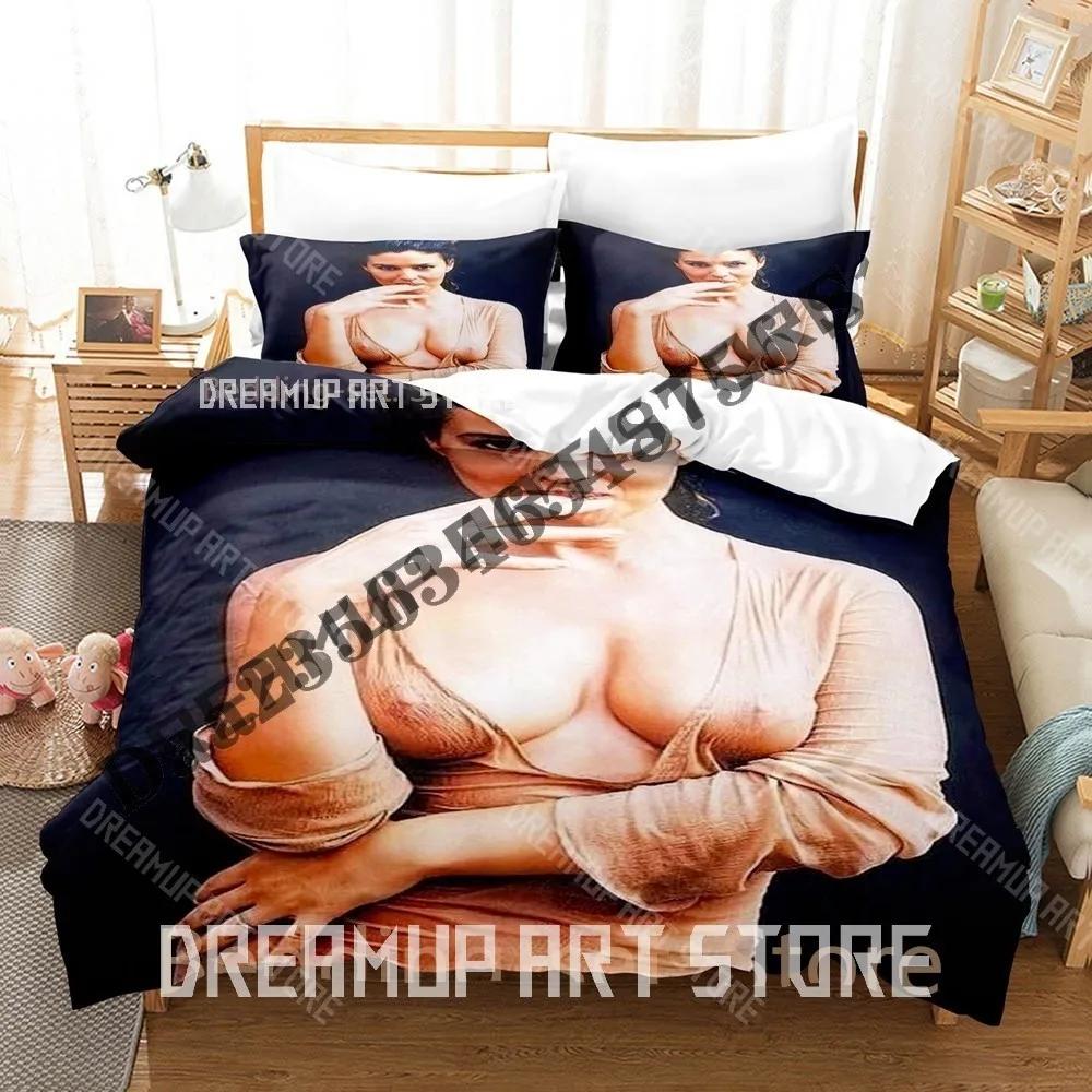 3D Print Monica Belluci Bedding Set Single Twin Full Queen King Size Bed Set Adult Bedroom Duvetcover Sets Anime Bed Sheet Set