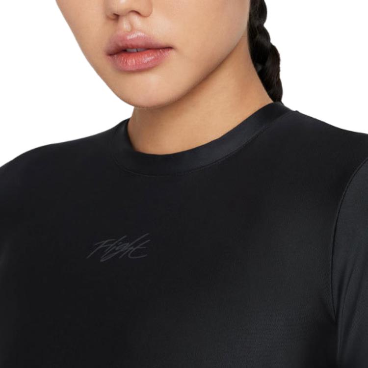 Jordan Bodysuits Women's Black Crew Neck Straight Fit DD7061-010