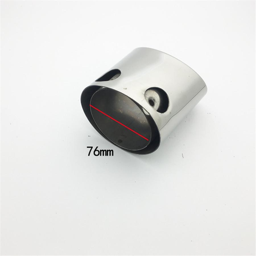 For Honda Civic Jeep Car Exhaust Muffler Tip Stainless Steel Pipe Chrome Trim Mo
