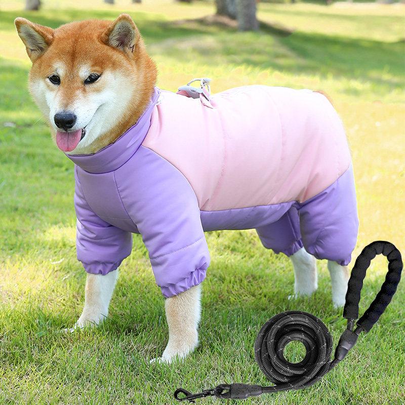 

Winter Full-Coverage Warm Cotton Coat for Medium and Small Female Dogs S (Up to 4 lbs)