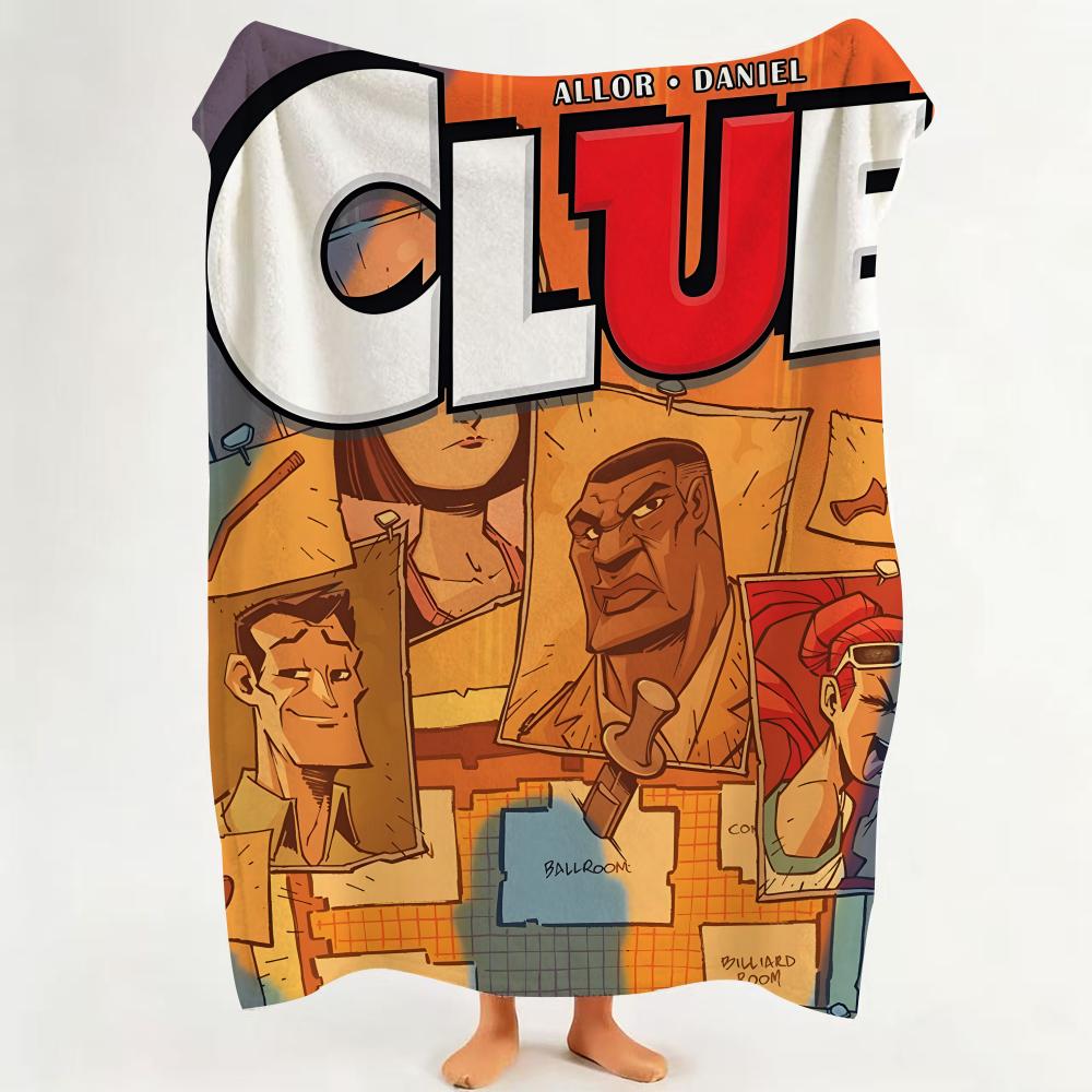 

Game C Cluedo C Clue Throw hot Flannel Throw Blanket Suitable for Sofa Living Room Bedroom soft 75cmx90cm