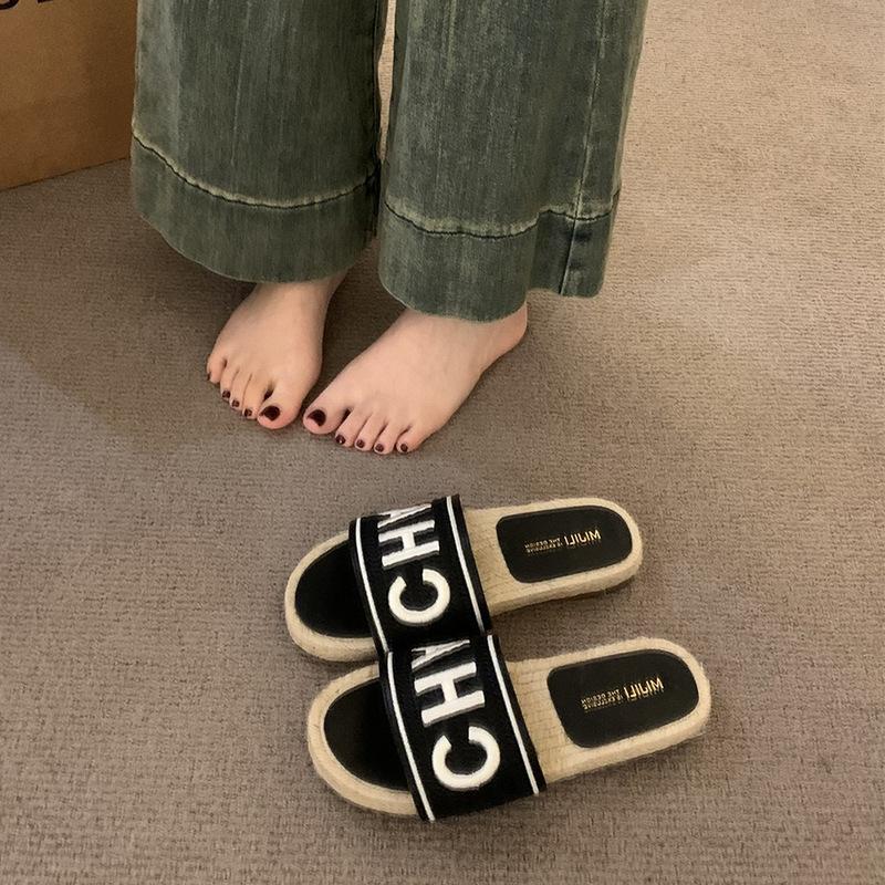 

толстоподошвенные маленькие ароматные шлепанцы рыбака, повседневные крутые шлепанцы для морского отдыха, женская обувь, летние шлепанцы на одной перемычке 40 чёрный