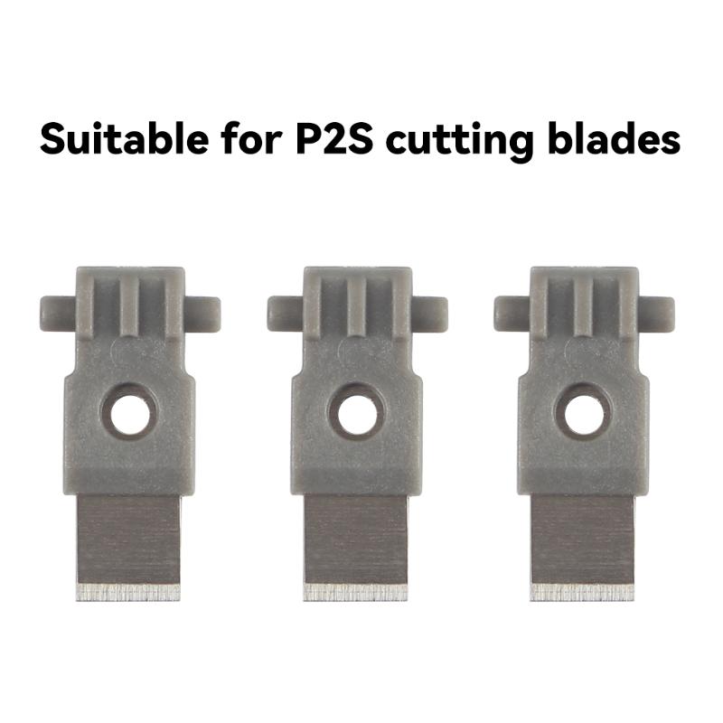 3Pcs P2S Filament Cutter Replacement Blades High Hardness Rustproof 3D Printer Parts for Home 3D Printing Hobbyists Onesize