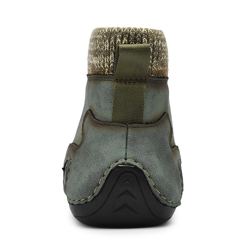 Мужские ботинки Мягкие и удобные британские модные повседневные мужские ботинки ручной — фото 7