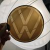 2pcs Front and Rear VW Golf 6/Golf 7/Golf 7.5/Golf 8 Not Affect ACC Modified Black Label Flat Mirror Logo Decorative Cover