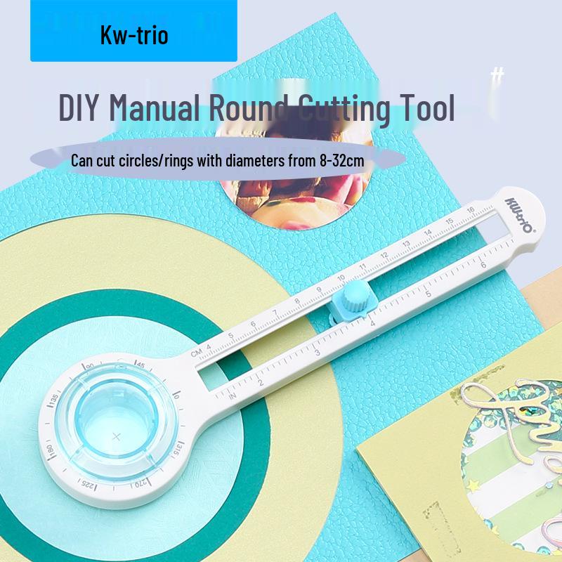KedeYou 360° Rotary Compass Cutter - DIY Round Cutting Knife for Students