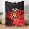 Caracas FC Print Flannel Blanket High Quality Warm Comfortable Cover for All Seasons Perfect for Gifts Home Decor