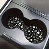 Set of 2 Daisy And Leaf Patterned Car Coasters - Interior Additions Specifically for Vehicles, Suitable for Both Cars And Home Tabletops