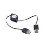 USB 2.0 Male To Female Extension Retractable Cable Data Sync Charger Cord 73cm USB Male To Female Cable