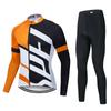 Men Women Cycling Bib Jersey Set Lightweight Breathable Long Sleeve Bike Outfit