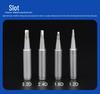 936 Universal Soldering Iron Tip for Constant Temperature Stations - Frosted, Pointed, Horseshoe Blades