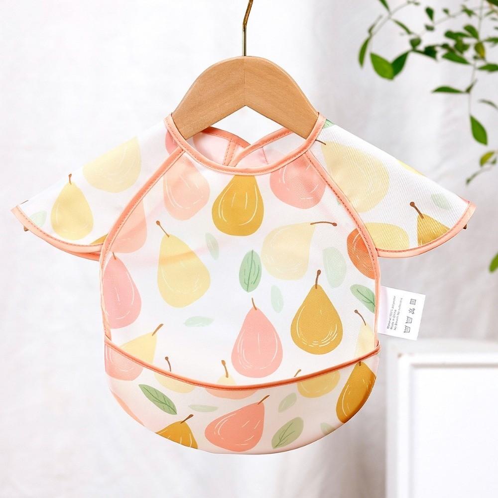 Sleeveless Design Waterproof Baby Bib Oil-resistant Material Full Body Cover Bib  Toddler Feeding