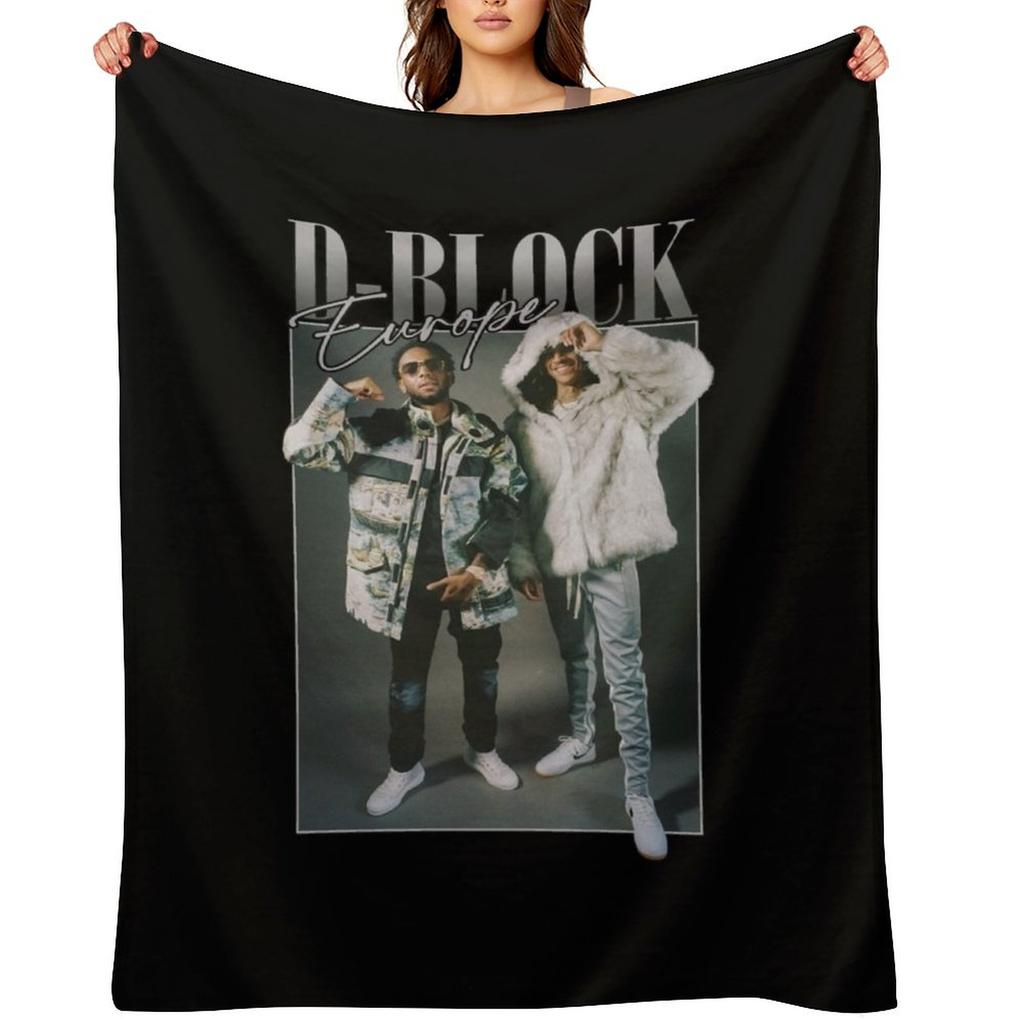 Men Women Best Merch D Block Europe Funny Men Fan Throw Blanket Soft Decorative Sofas Sofa Throw Bed linens Blankets