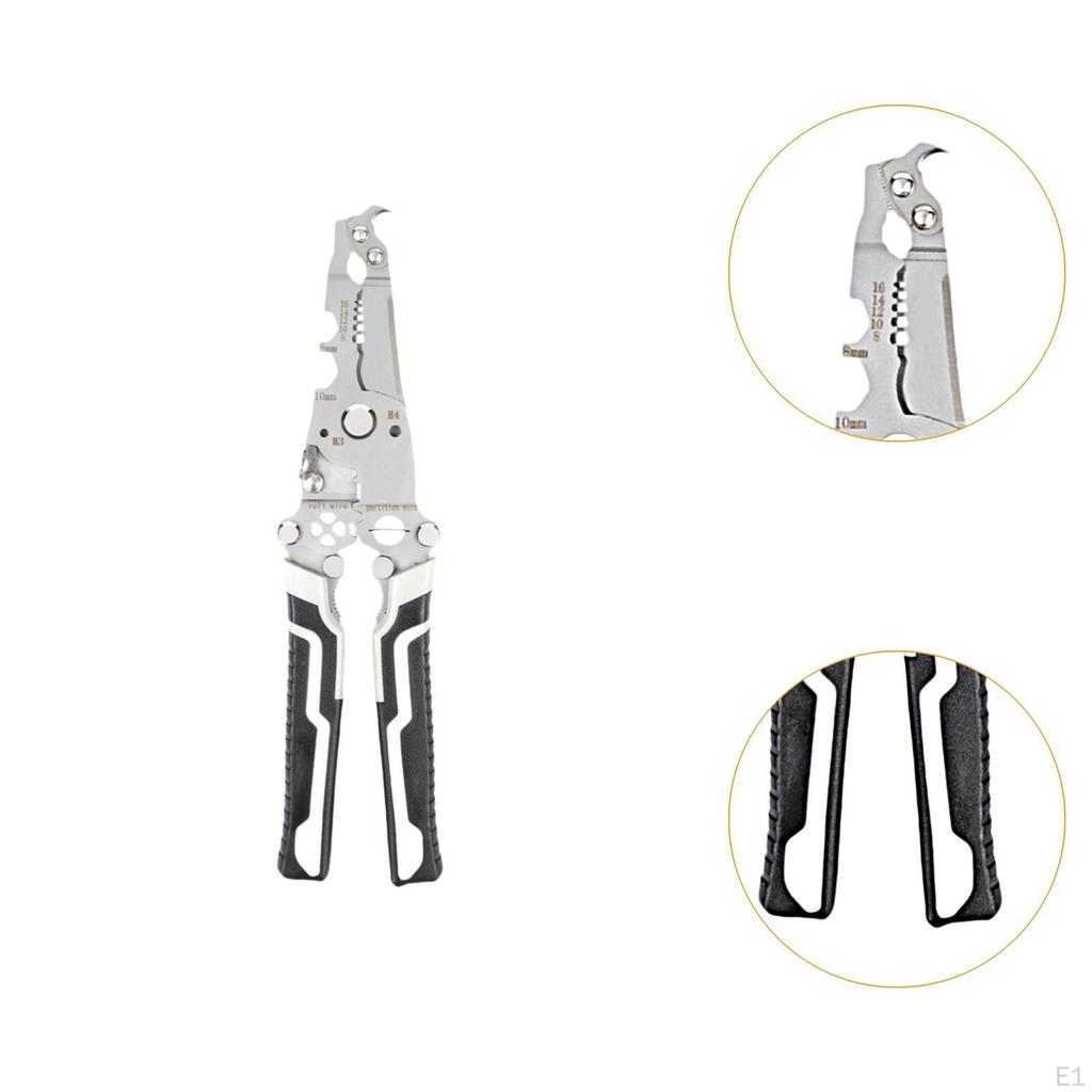 Foldable Wire Stripper Crimper Plier Crimping Tool Hand Cutter for Industrial Winding