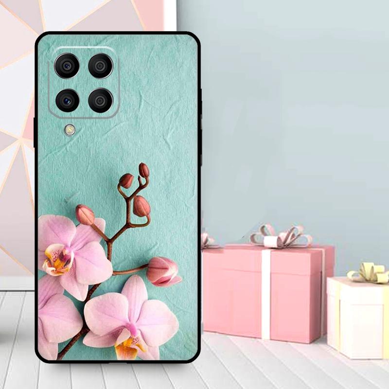 Orchid Flowers Colorful Case For Samsung Galaxy M16 M31 M21 M13 M33 M53 M15 M35 M55 M36 M56 M12 M32 M52 M14 M34 M54