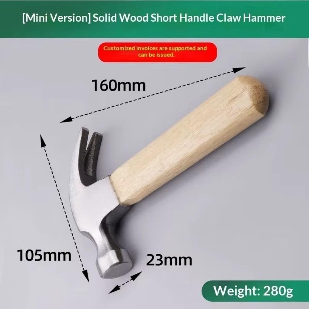 High Carbon Steel Mini Hammer Mini Multi-purpose Octagonal Hammer Portable Durable Round Head Hammer Outdoor Activities