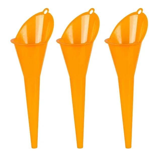 Car Long Mouth Oil Funnel Anti-splash Gasoline Oil Fuel Filling Tools Engine Funnel Motorcycle Refueling Car Accessories