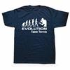 Graphic Cotton Streetwear Short Sleeve Harajuku Hip Hop Sports T-shirt Mens Clothing Funny Evolution of Table Tennis T Shirt