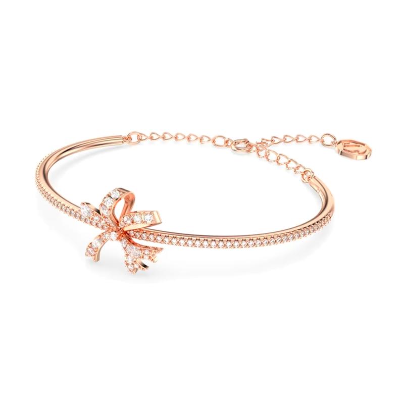 Swarovski Bow, fashionable, versatile, trendy and exquisite Volta gold-plated bracelet for women 5647565