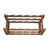 Wine Rack Pine Wood Wine Bottle Storage Shelf Display   Decor for Countertop Home