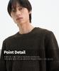 TRIP LE SENS Wool Mixed Color Crop Round Knit_Brown Mix