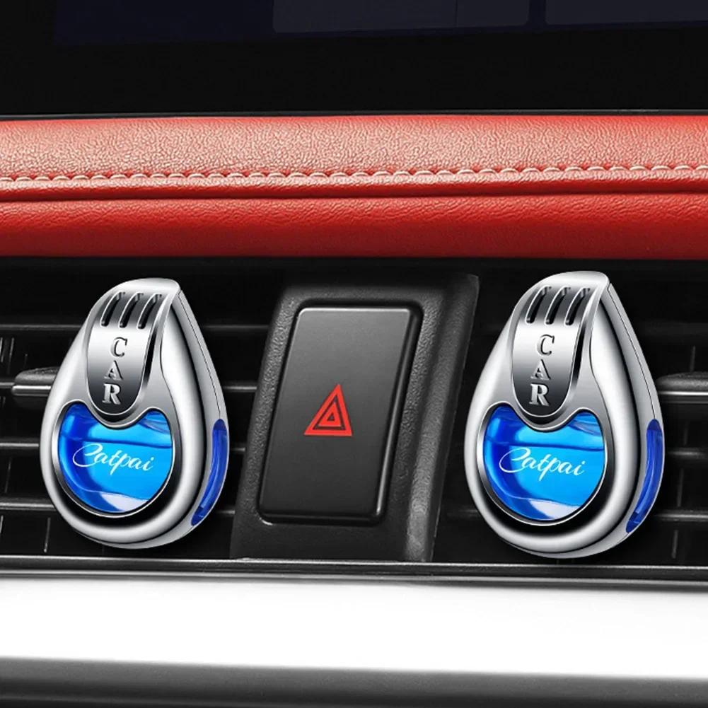 Car Air Freshener Vent Clip, Catpai Liquid Car Perfume, Metal Diffuser, Teardrop Aromatherapy, Auto Interior Decor