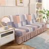 Printed Stretch Sofa Bed Cover Armless Folding Sofa Covers with Skirt Elastic Couch Slipcover for Living Room Funiture Protector