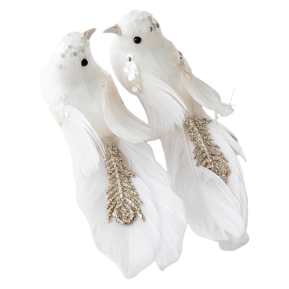 Hummingbird Artificial Birds Fake Foam Animal Simulation Feather Birds Model Artificial Pigeon Bird Shape Christmas Tree Pendant