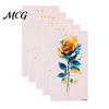 Easy Apply Tattoo Stickers 5 Sheets Butterfly Stickers, Waterproof Temporary Flower Tattoos, Colorful Safe Skin Tattoos Face Body for Parties