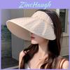 Summer Outdoor Wide Brim Sun Hat For Women Polyester Breathable Sun Protection Fashion Casual