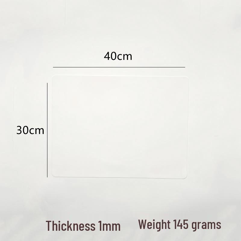 Solid Color Kids Silicone Placemat - Waterproof, Oilproof, Heat-Resistant Rectangular Dining Mat