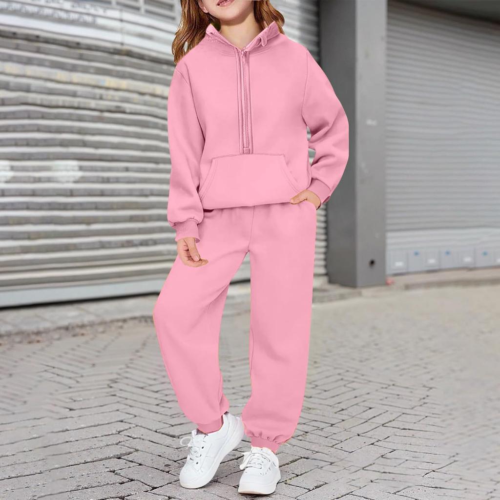 Kinder Kapuzenpullover und Jogginghosen Set für Kinder Teenager Sportbekleidung