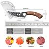 Coltello da disosso per la casa Acciaio inossidabile Raschietto per squame di pesce Apribottiglie a ghiera Coltello multiuso Anello facile da impugnare Coltello seghettato Coltello da cucina