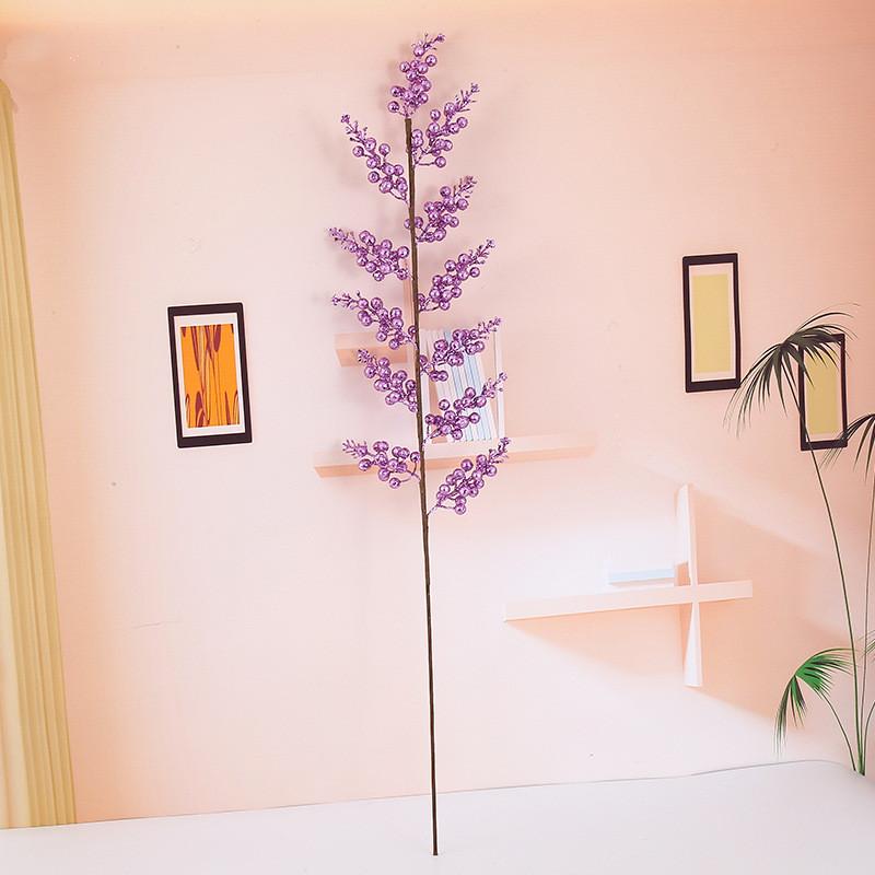 

Berry Faux Christmas Flower Ornament Christmas Celebrations Wedding Home Decor Purple