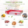 Creative Food Preservation Tray Reusable Stackable Food Tray Safety Plastic Meat Refrigerator Storage Tray Kitchen Tools