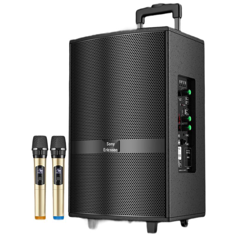 Soaiy Portable Bluetooth KTV Trolley Speaker