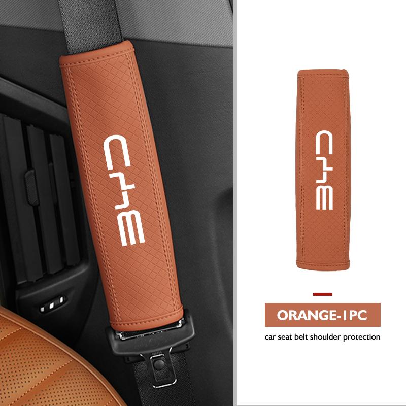 Leather Car Seat Belt Cover Shoulder Protection Strap Pad For BYD Tang F3 E6 Atto Yuan Plus Song Max F0 G3 I3 Ea1 G6