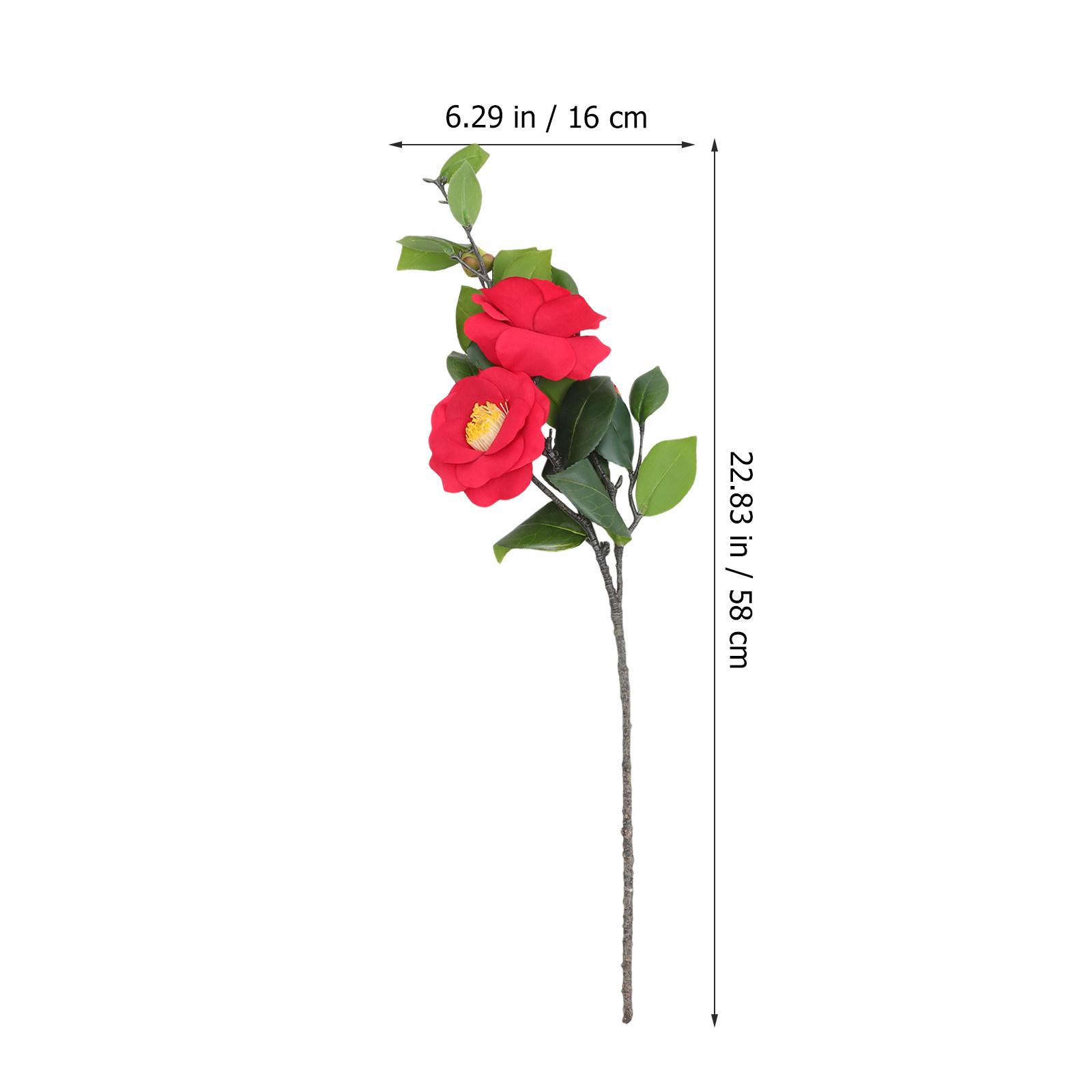 

Artificial Camellia Flower Decor Simulation Blooms for Home DIY Flower Arrangement Table Centerpiece Wedding Floral Decor красный