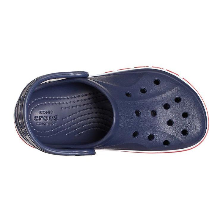 Crocs Bayaband Clog Casual Versatile Non-Slip Shock Absorbing Durable Sandals Kids clogs Black Red White 207019-410