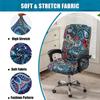 1pc ElasticOffice Chair Cover Geometry Stretch Gaming Seat Washable Non Slip Office Rotating Computer With Back Anti-dirty Chair